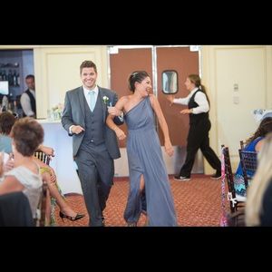 Grey Bridesmaids Dress